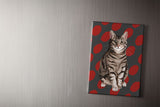 Tabby Cat Fridge Magnet by Designer Leslie Gerry