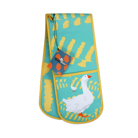 Goose Double Oven Glove by Designer Leslie Gerry