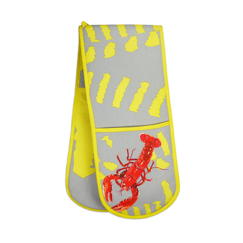 Lobster Double Oven Glove by Designer Leslie Gerry