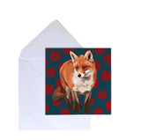 Fox Greeting Card by Designer Leslie Gerry