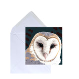 Barn Owl Greeting Card by Designer Leslie Gerry