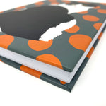 Black and White Cat Hardback Journal by Designer Leslie Gerry