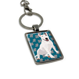 English Bull Terrier Keyring Keychain