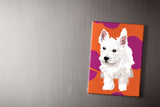 West Highland Terrier (Westie) Puppy Fridge Magnet by Designer Leslie Gerry