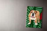 Bulldog Fridge Magnet by Designer Leslie Gerry