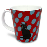 Black Cat Mug by Designer Leslie Gerry
