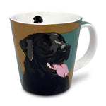 Black Labrador Mug by Designer Leslie Gerry