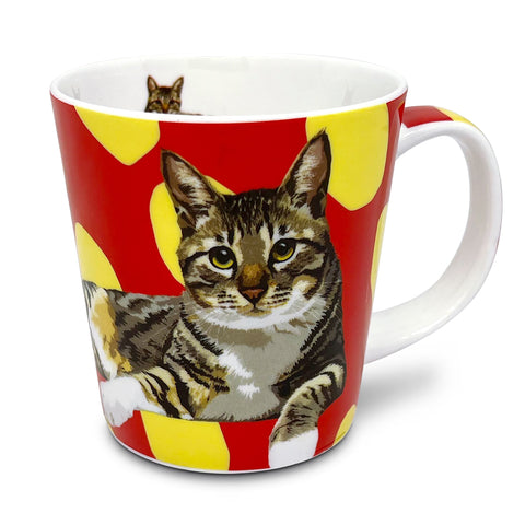 Tabby Cat II Mug by Designer Leslie Gerry
