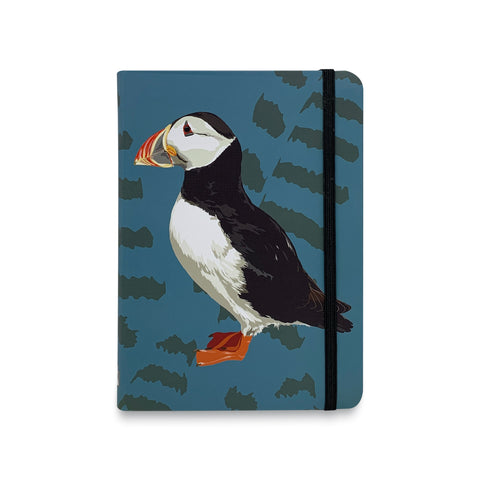 Puffin Flexible Notebook by Designer Leslie Gerry