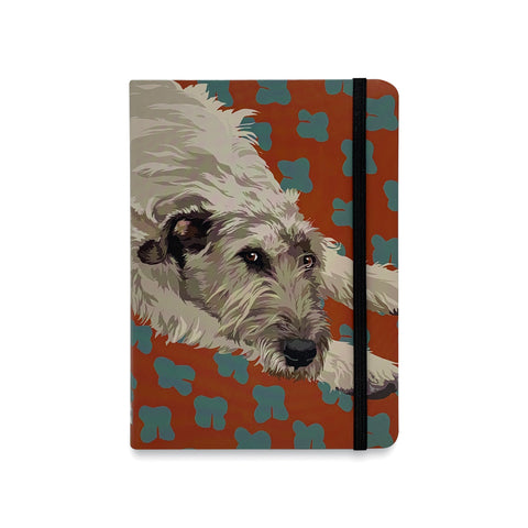 Wolfhound Flexible Notebook by Designer Leslie Gerry