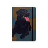 Black Labrador Flexible Notebook by Designer Leslie Gerry