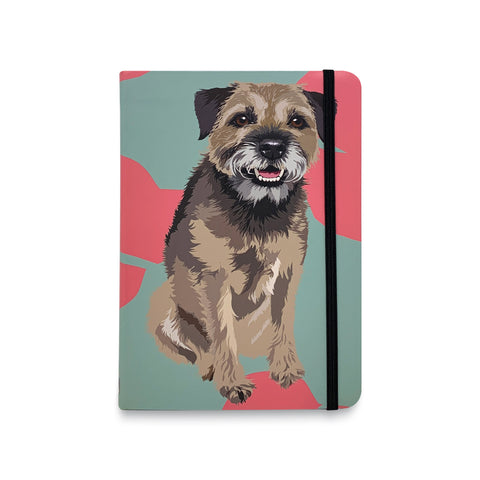 Border Terrier Flexible Notebook by Designer Leslie Gerry