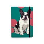 French Bulldog Flexible Notebook by Designer Leslie Gerry