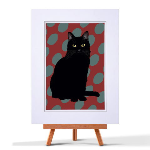 Black Cat Print
