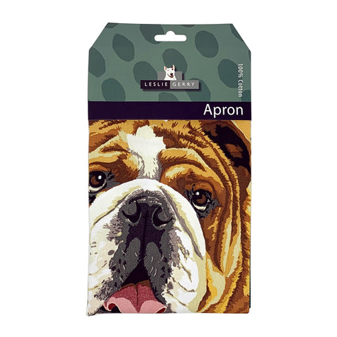 Bulldog Apron by Designer Leslie Gerry