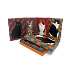 Leslie Gerry Blank cards with beautiful cat designs