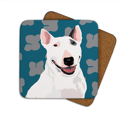 English Bull Terrier Coaster by Designer Leslie Gerry