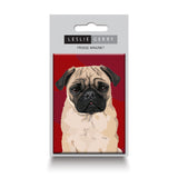 Refrigerator Magnet Beautiful pug with a droopy face