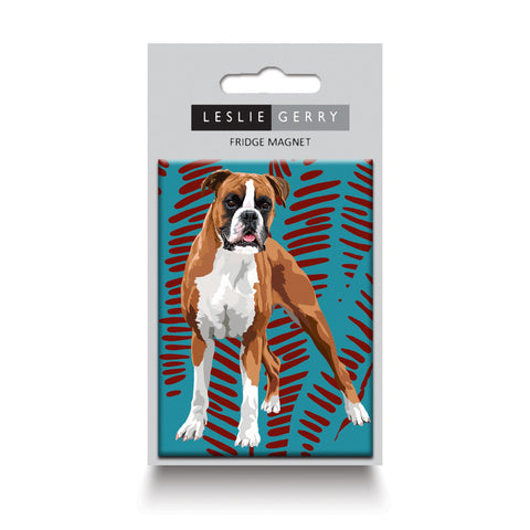 Refrigerator Magnet proud Boxer standing tall