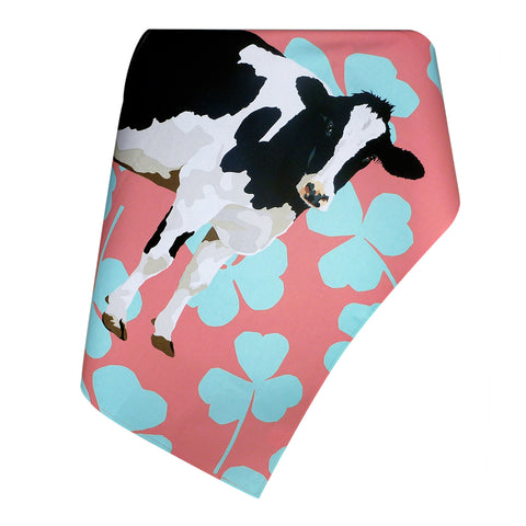 friesian cow tea towel
