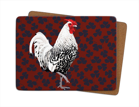 Rooster Single Table Mat by Designer Leslie Gerry