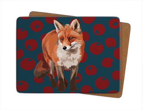 Fox Single Table Mat by Designer Leslie Gerry
