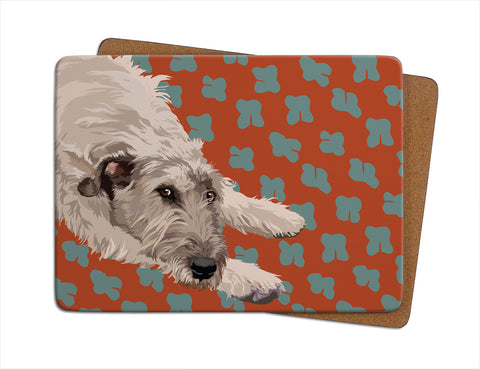 Wolfhound Single Table Mat by Designer Leslie Gerry