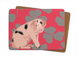 Pig Single Table Mat by Designer Leslie Gerry