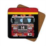 New York FDNY Fire Department Coaster by Designer Leslie Gerry